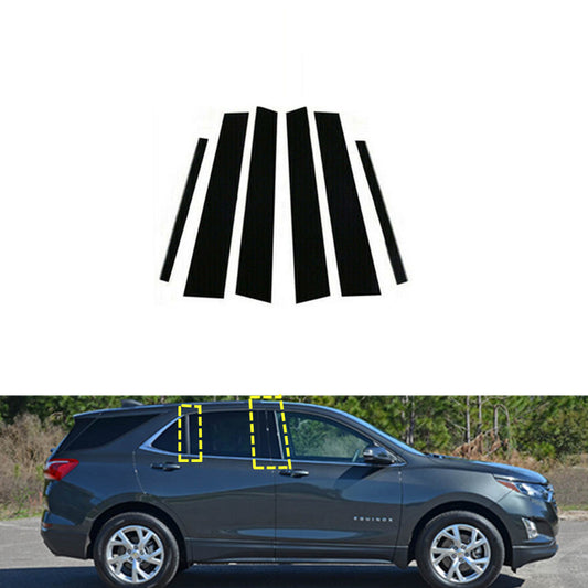 PC Black Pillar Post Panel for Chevrolet Equinox 2018-2022 Door Trim Piano Cover