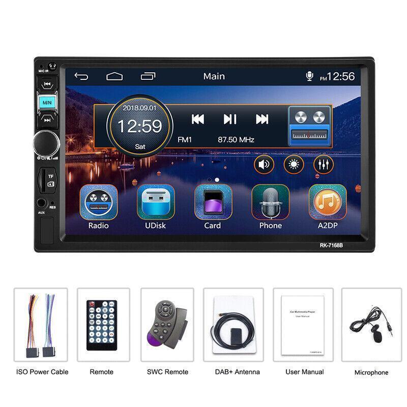 Car 7 Play HD FM DAB+ Radio Stereo MP5 Player BT Android/ Iphone Mirror Link