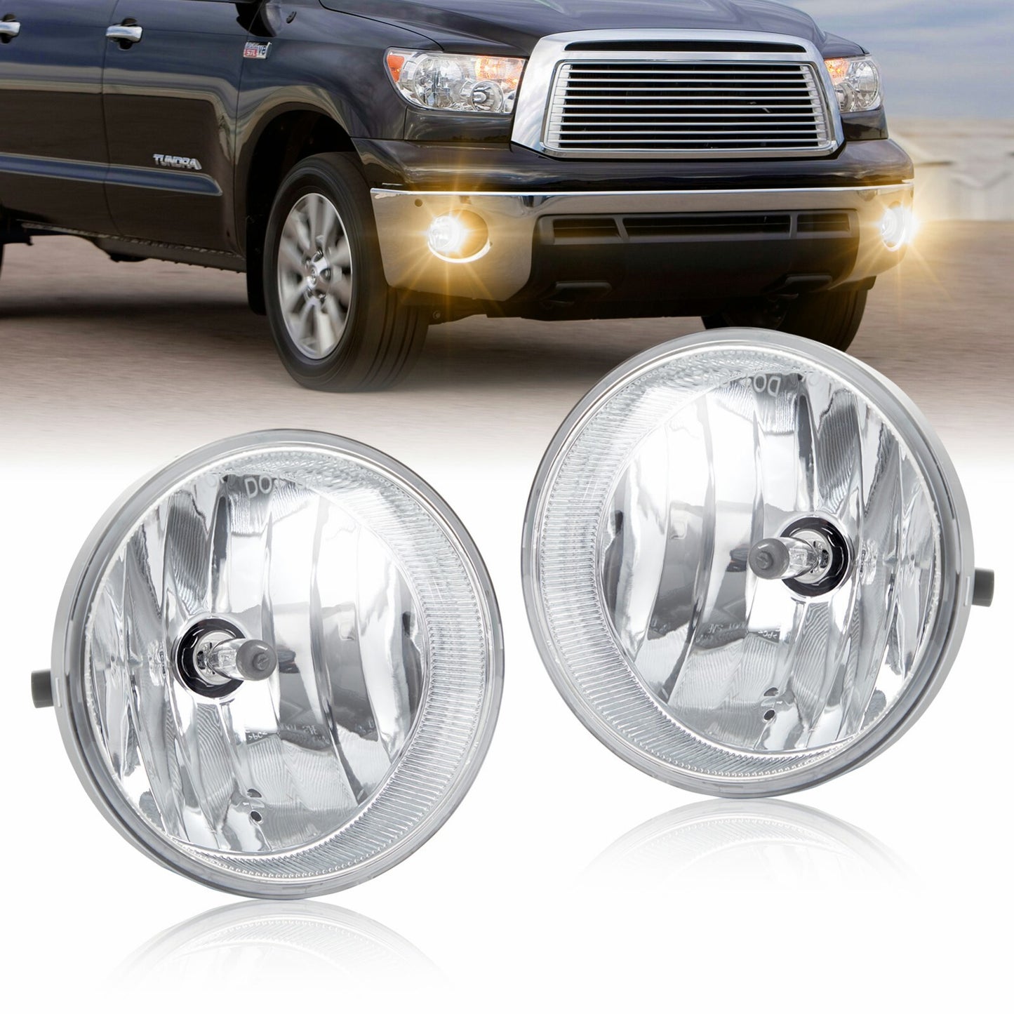 Suitable for 2005-2011 for Toyota Tacoma front bumper fog lights (1 pair, approximately 1 pair).