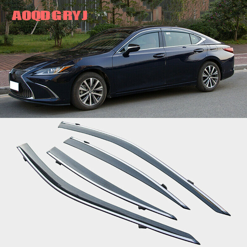 Car Window Visor Vent Sun Shade Rain Guard Door Visor for Lexus ES350 300h 19-22