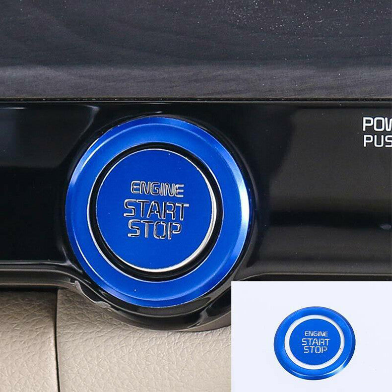 for Kia Carnival 2022-2023 Blue Start Stop Button Ignition Switch Cover Trim 2X
