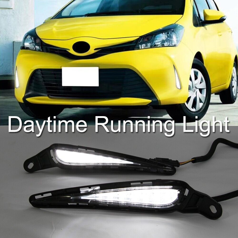 Fit for Toyota Vitz 2017 2018 2019 RightLeft Side LED Daytime Running Light DRL