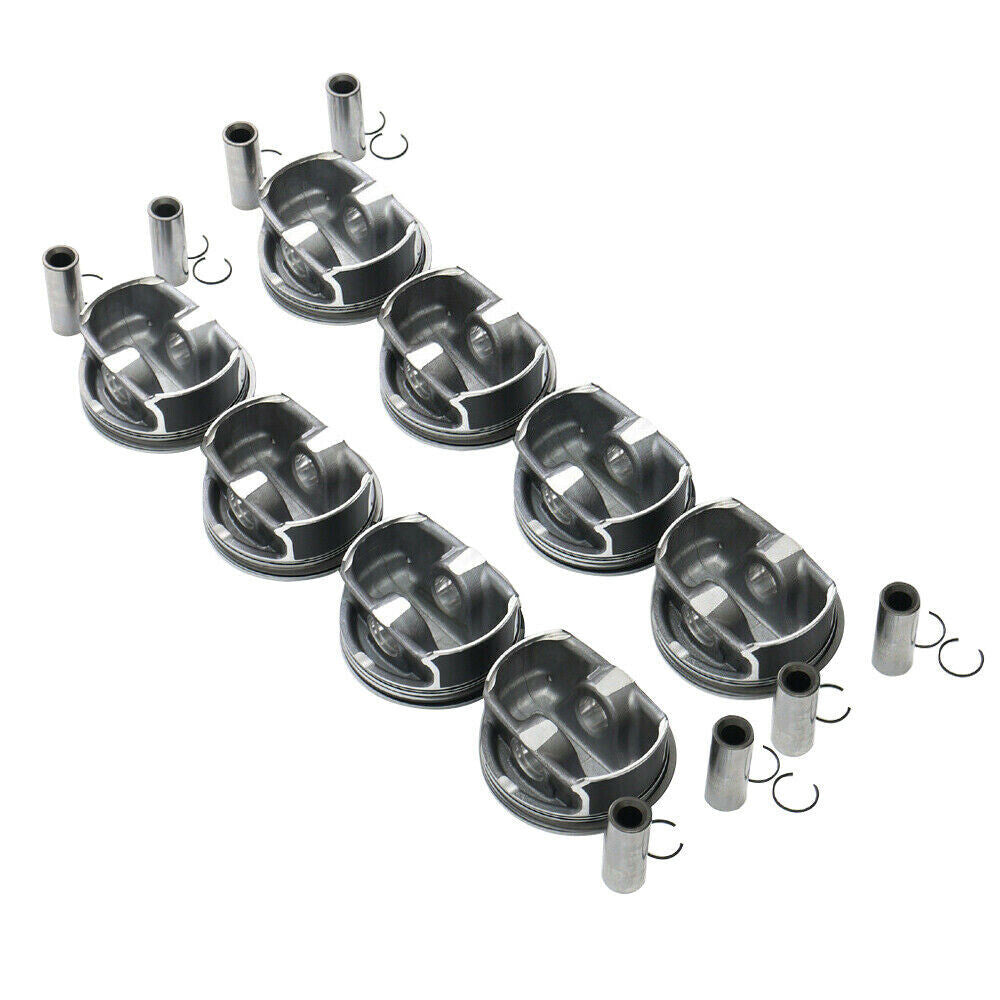 8Pcs Pistons  Rings Kit 11257543324 for BMW 550i 650i 2005-2010 E60 E61 E63 E64