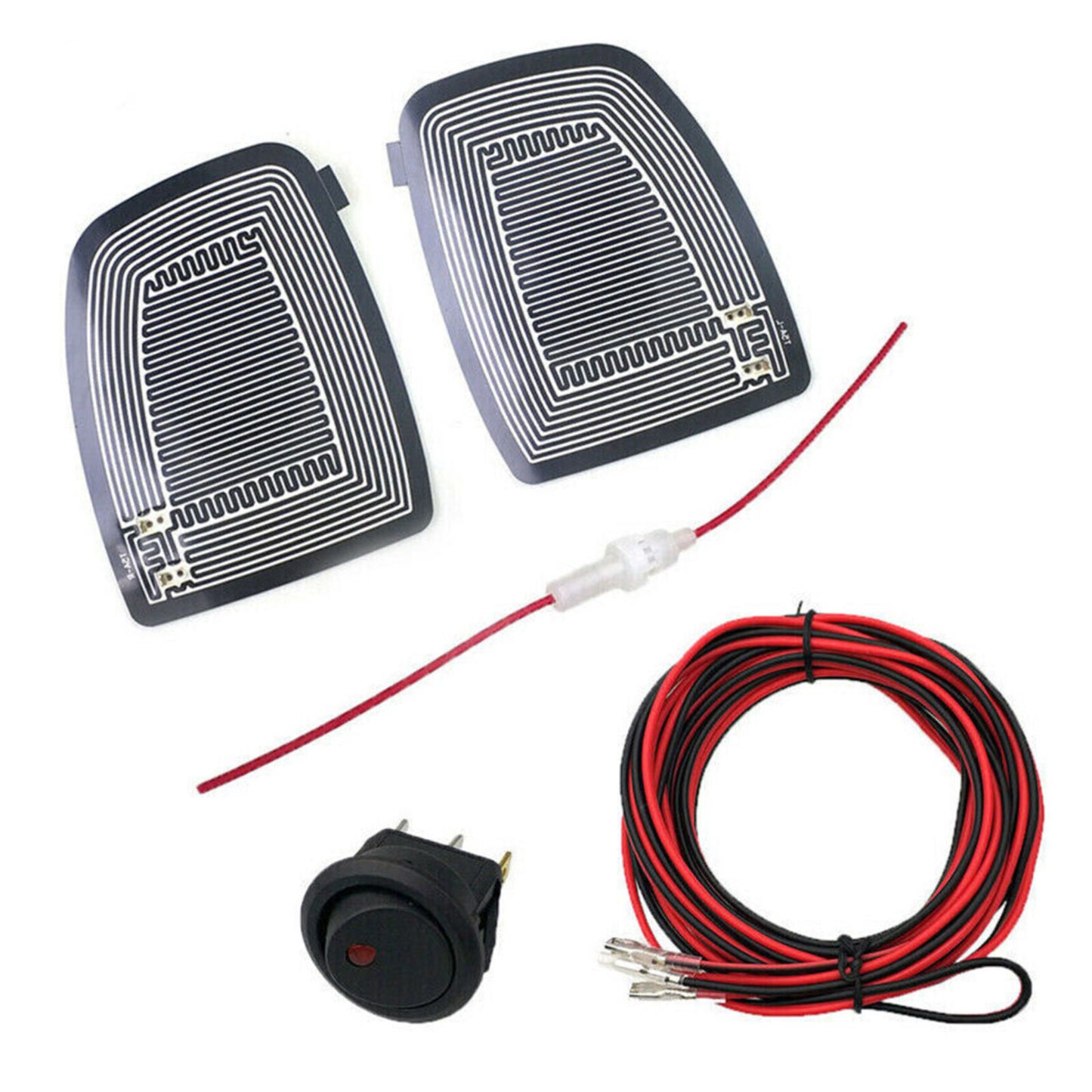 Aotu Car Rearview Mirror Heating Demister Side Glass Warm Heated Defogger Pad W