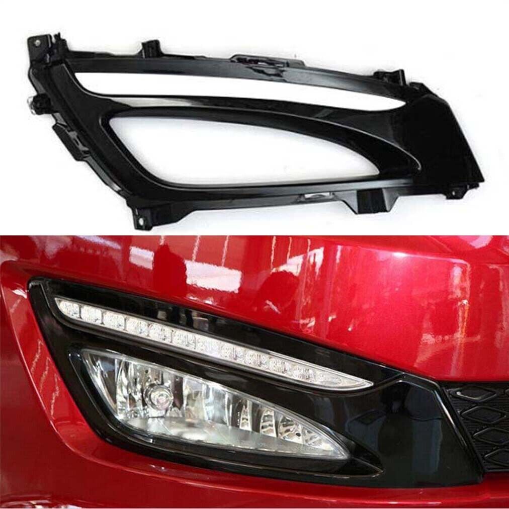 for Kia Optima K5 2011-13 Right Side Front Bumper Fog Lamp Covers Lacquer Black