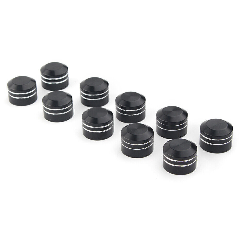 CNC Inner 9mm Schrauben Motor Bolt Topper Caps Cover for Harley Small Black