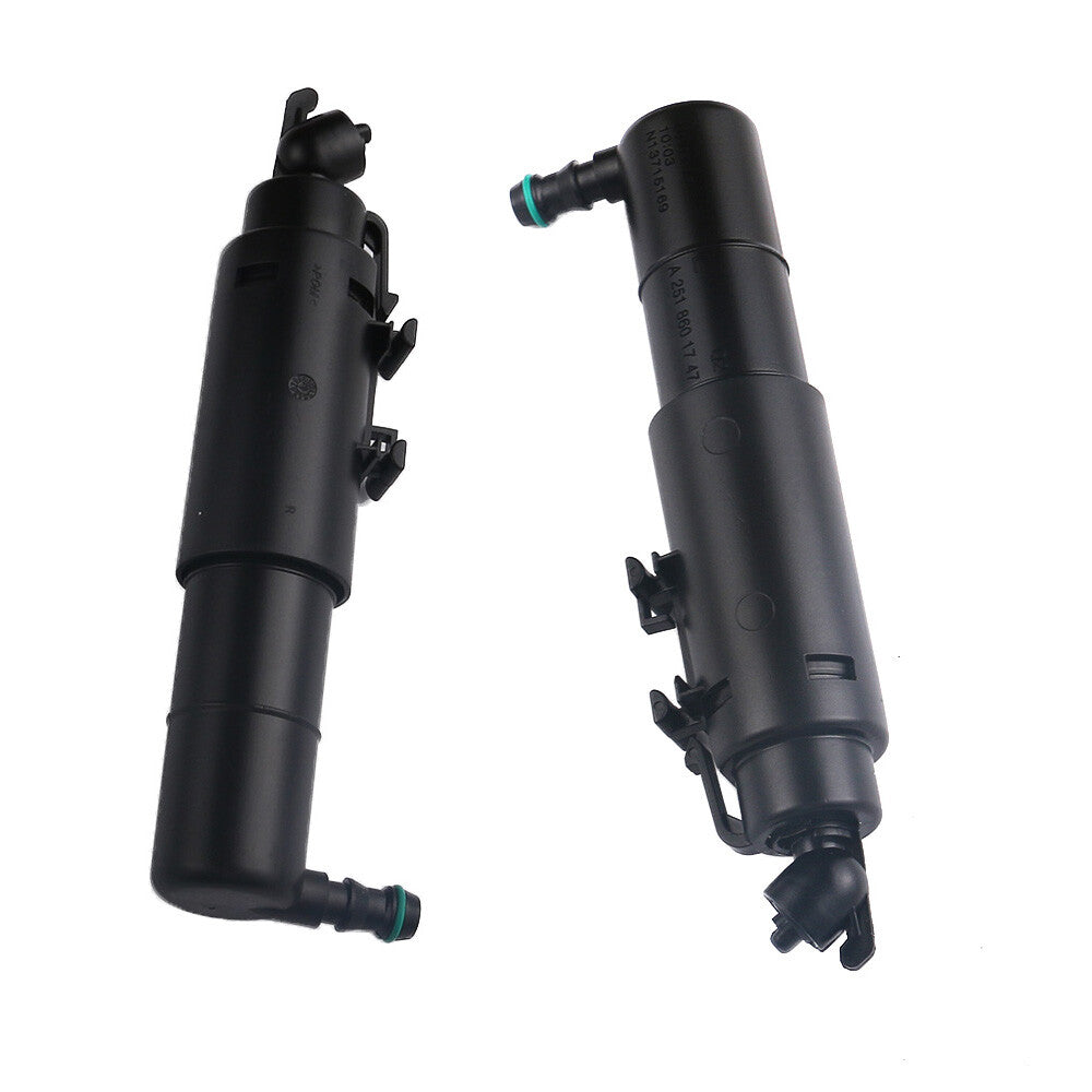 2 Headlight Washer Nozzle Pump Left+Right for 2011-2013 for Mercedes for Benz R350 Black