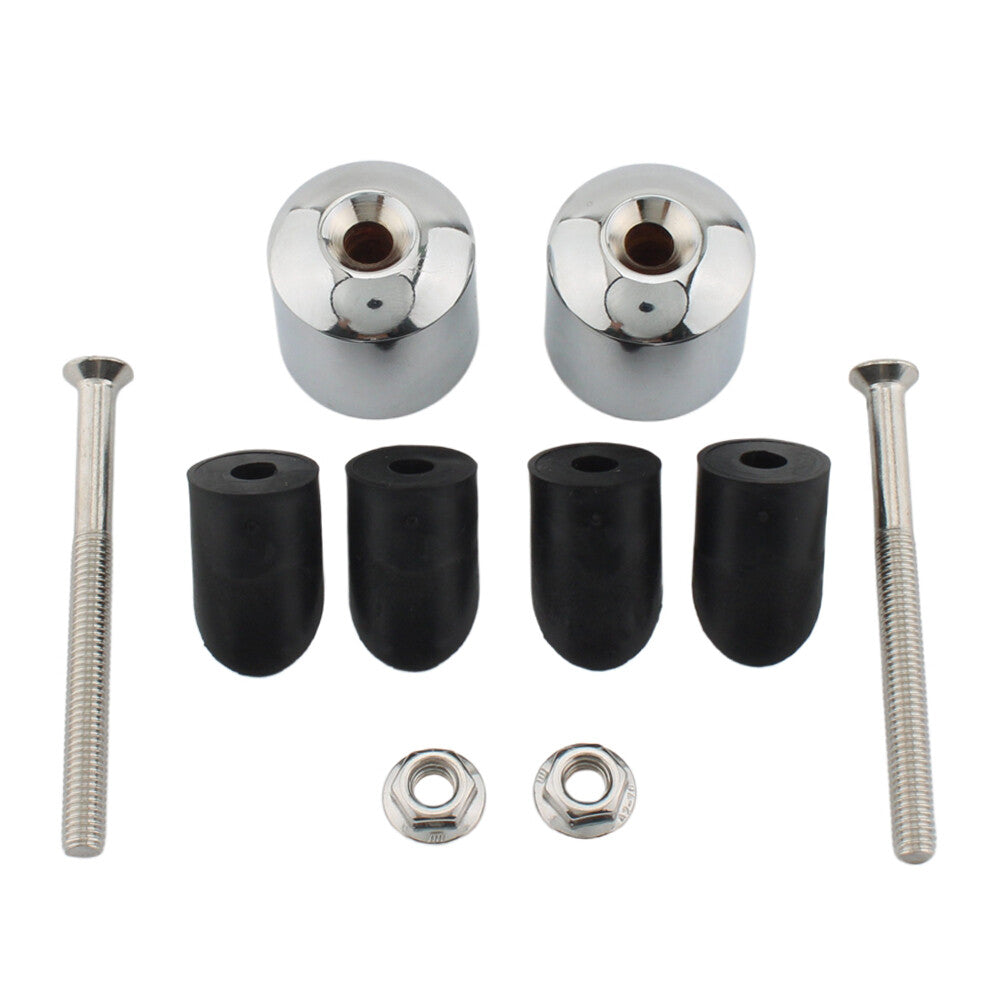 Bar Ends Hand Grip Handlebar End Caps Chrome for Yamaha VMAX 400 450 500 750