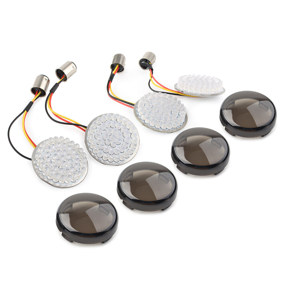 Smoke 1157 Front Rear Turn Signals led lights Fit for Harley Dyna Touring
