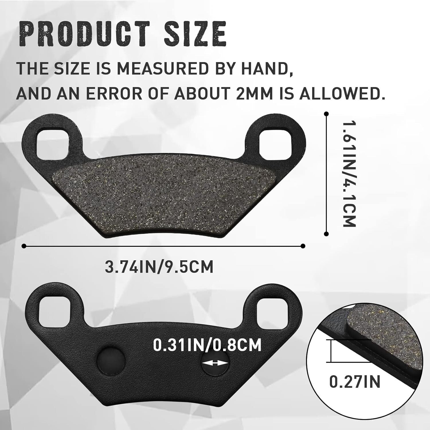 Brake Pads for POLARIS Sportsman 500 XP Forest 2009-2014 Sportsman 800 Forest