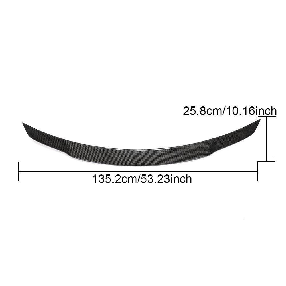 Rear Trunk Spoiler Lip for Benz R172 SLK Class11-16 SLC Class 16-19 Carbon Fiber