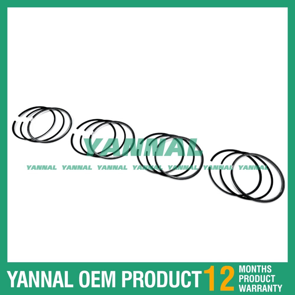 4 new C2.2 Piston Ring Kits STD 84 mm for Caterpillar Excavator Engines