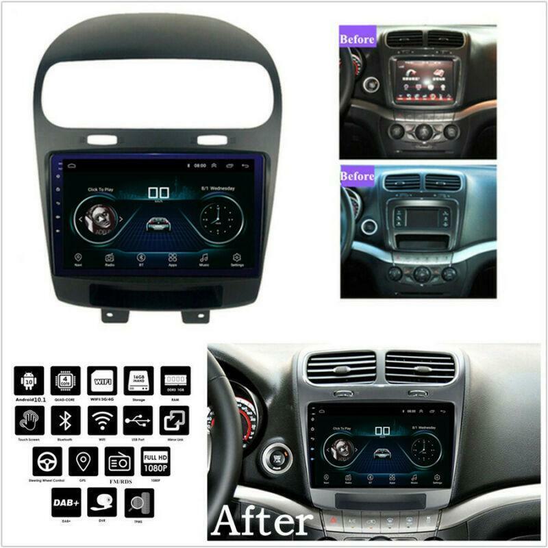 FM 1+16GB For 12-20 for Dodge Journey Car Stereo 9 Radio GPS Navigation WiFi BT DAB