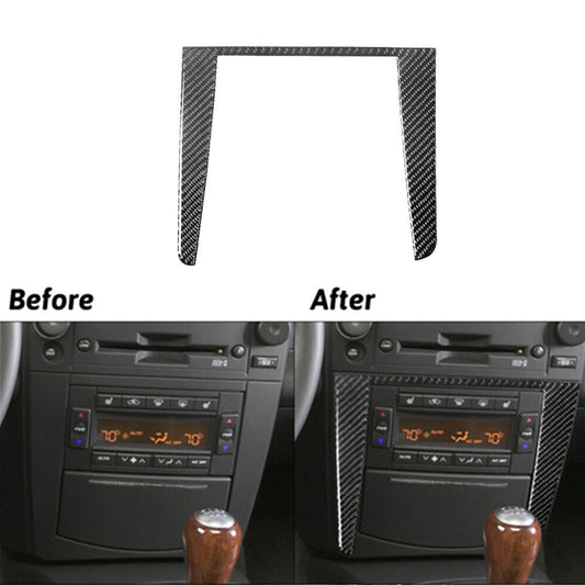 Carbon Fiber Climate Control Surround Cover Trim for Cadillac CTS 2003-2007
