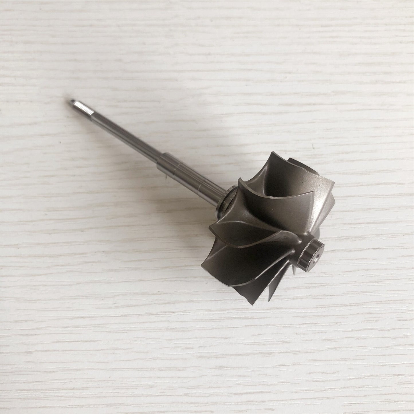 GTB25 49.1/51.4 mm 9-blade log bearing turbine wheel/turbine shaft and wheel