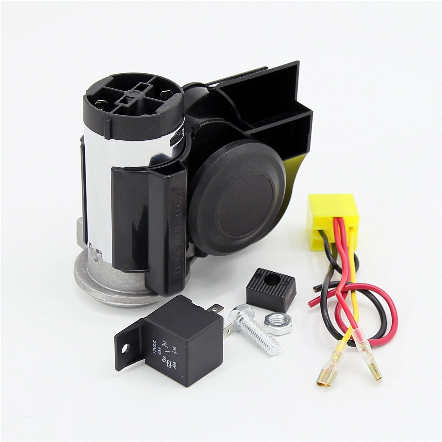 1Pc DC 12V 300DB Loud Electric Air Horn Set Fits For Motorcycle Car Truck