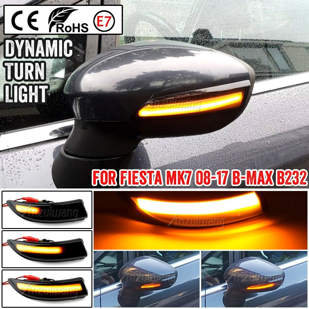 Dynamic Side Turn Signal Light for Ford Fiesta B-Max B232 MK6 2008-2017