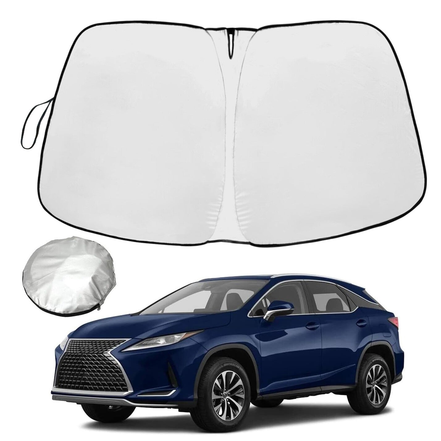 For 2010-2015 for Lexus RX450h Car Windshield Sun Shade Front UV Rays Block Shield