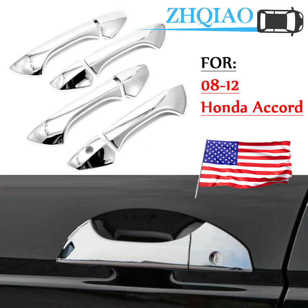 Fit 2008 2009 2010 2011 2012 for Honda Accord Chrome Door Handle Cover trim Molding