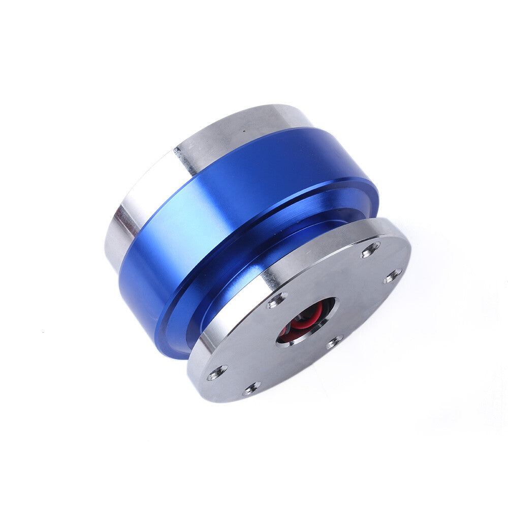 Universal Car Steering Wheel Quick Release Hub Adapter Snap Off Boss Kit Blue