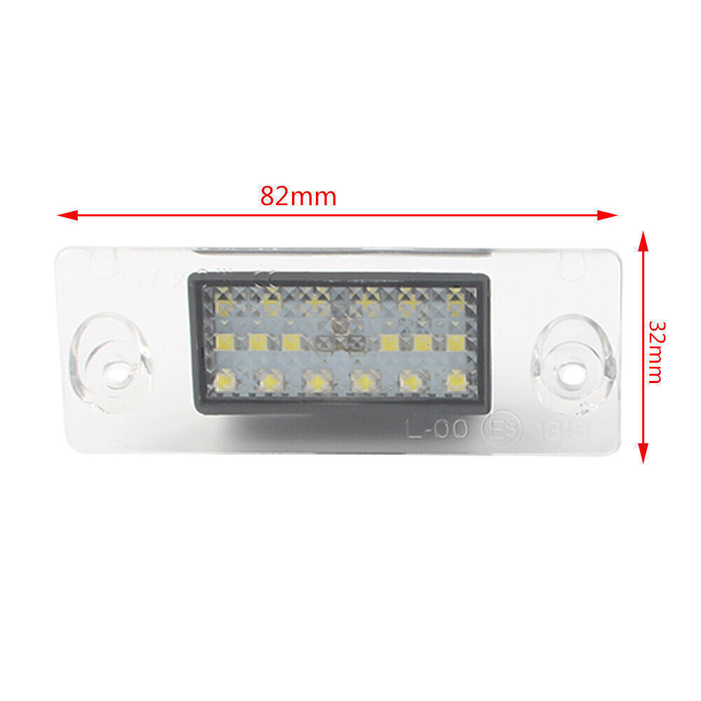 2pcs 12V 18LED license number plate light fit for Audi for A4 B5 S4 7000K 1995 - 2001