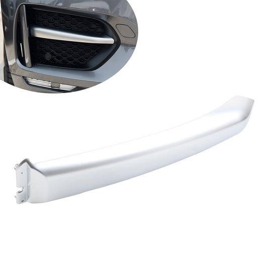 Front Bumper Blade Molding Strip Trim Silver for Jaguar F-Pace R-Sport 2016-20 R