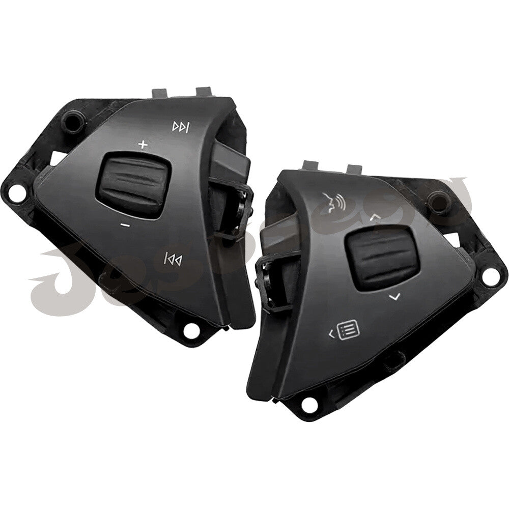 1 Pair Steering Wheel Control Buttons Black Fits For 2016 - 2021 for Tesla for Model S X