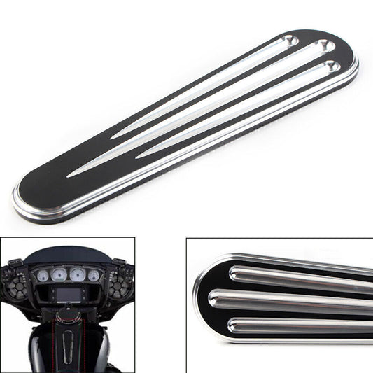 FITS for Harley Electra Street Glide CVO Ultra Classic FLHT Silver Dash Insert Cover
