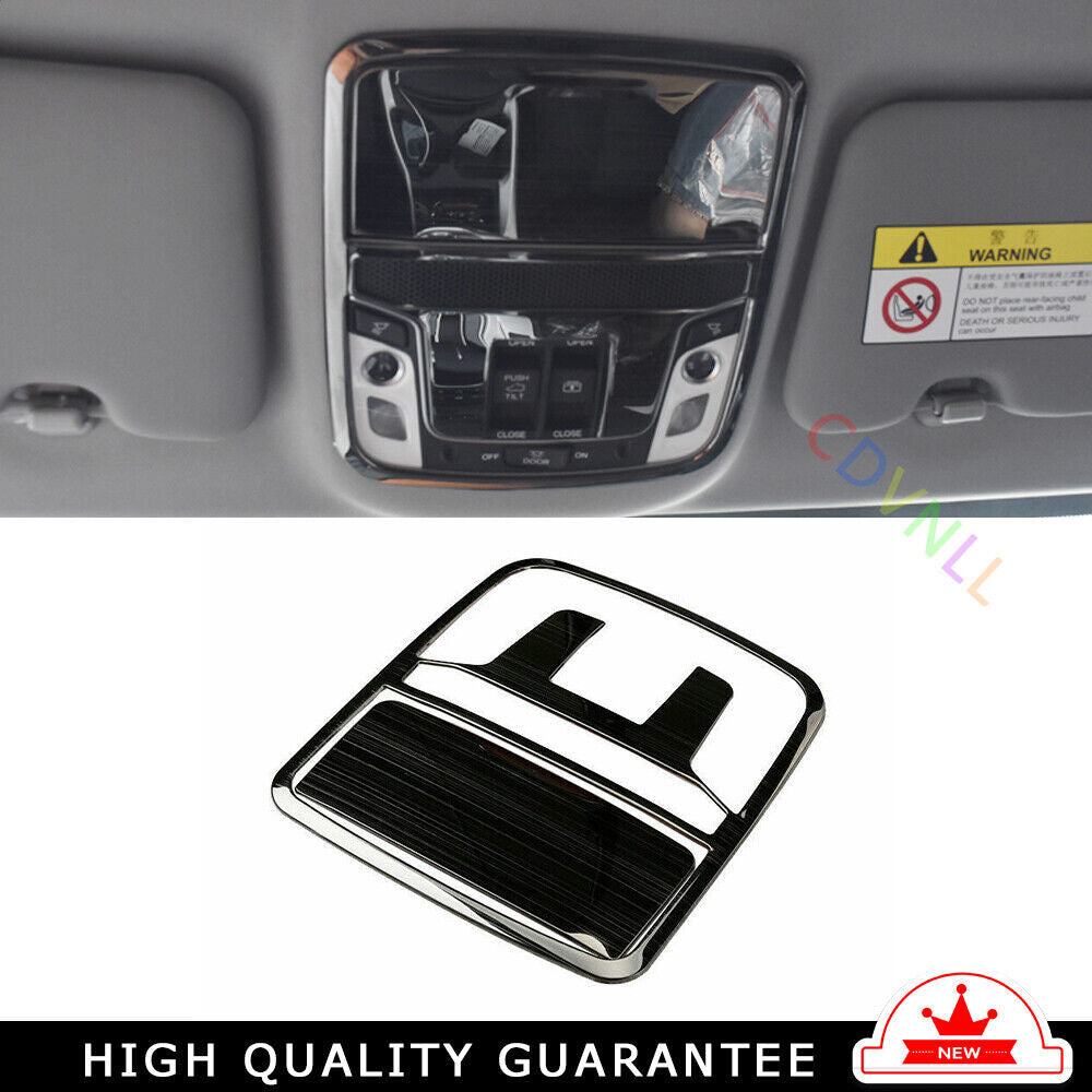 Front Reading Lamp Frame Cover Trim for Honda CR-V CRV 2017-2022 Black Titanium