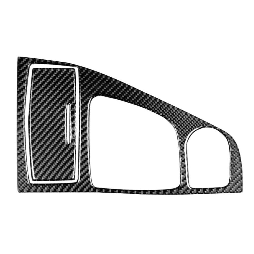 Gear Console Panel Ashtray Cover Trim for Infiniti Q50 2015-16 2019 Carbon Fiber