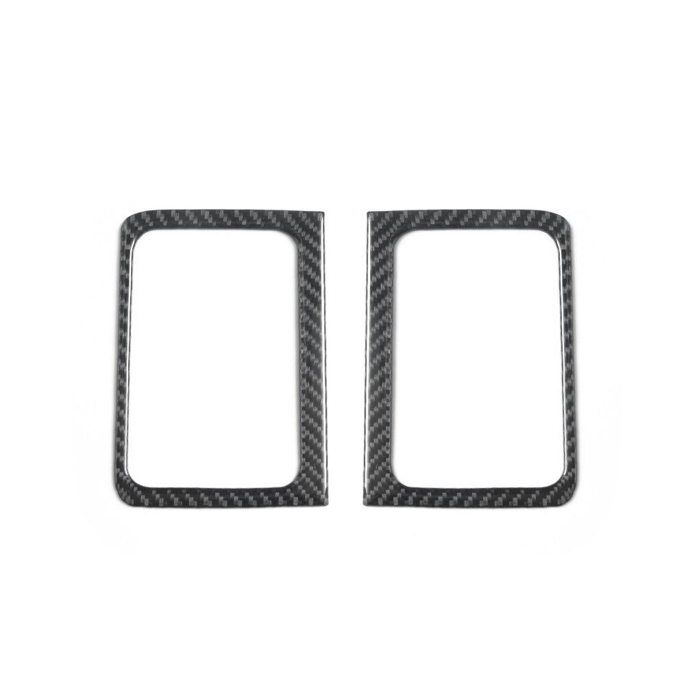 Carbon Fiber Interior Front Door Handle Cover Trim for Dodge for Ram 1500 2009-2012