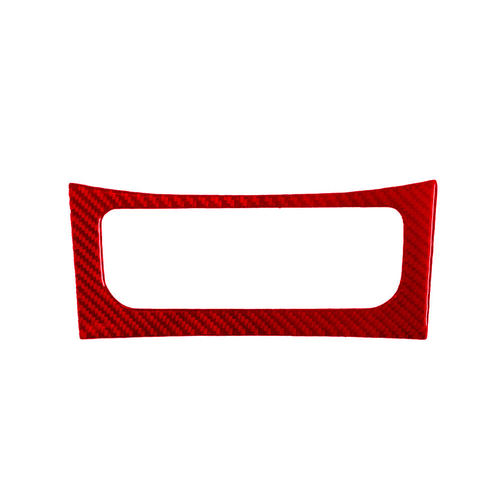 Air Conditioner Dashboard Trim Cover Carbon Fiber for VW for Passat 2006-2011 Red