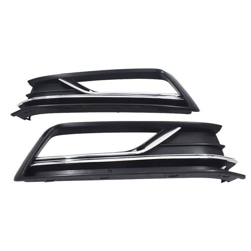 for Passat B8 2016 2017 2018 2019 Set Front Fog Lamp Light+Grille Cover+Trim