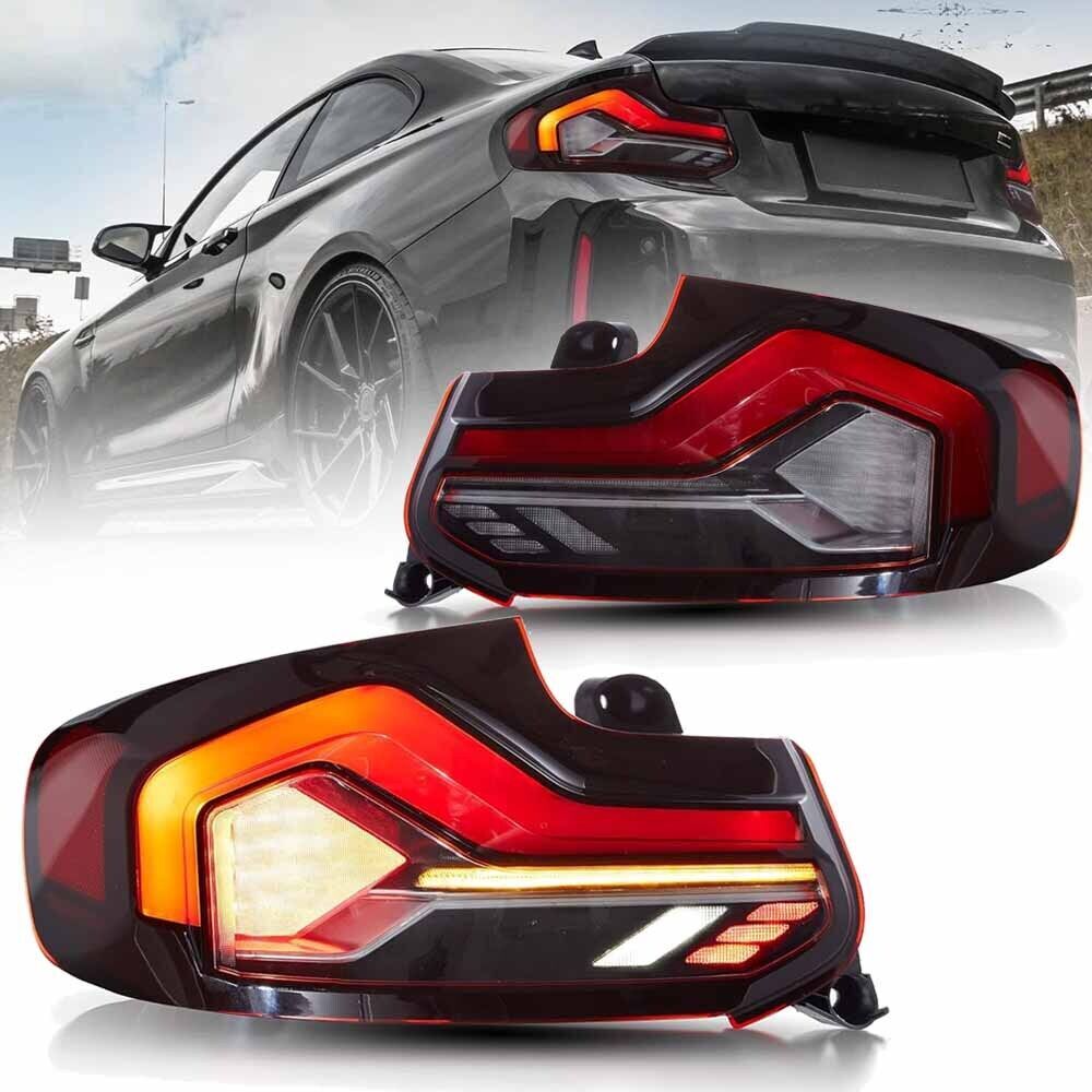 2X LED Taillights For 2014-2021 for BMW 2 Series M2 F87 F22 F23 Sequential Rear Lamp