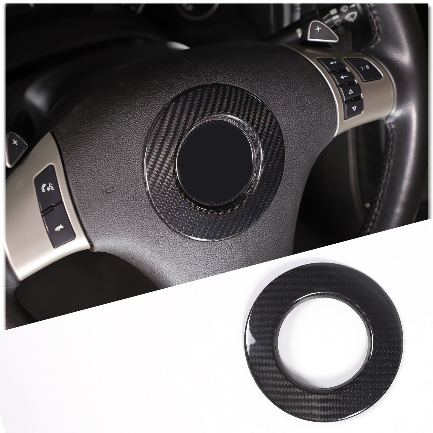 ABS carbon fiber dashboard vent cover trim for Subaru WRX 2021-2023