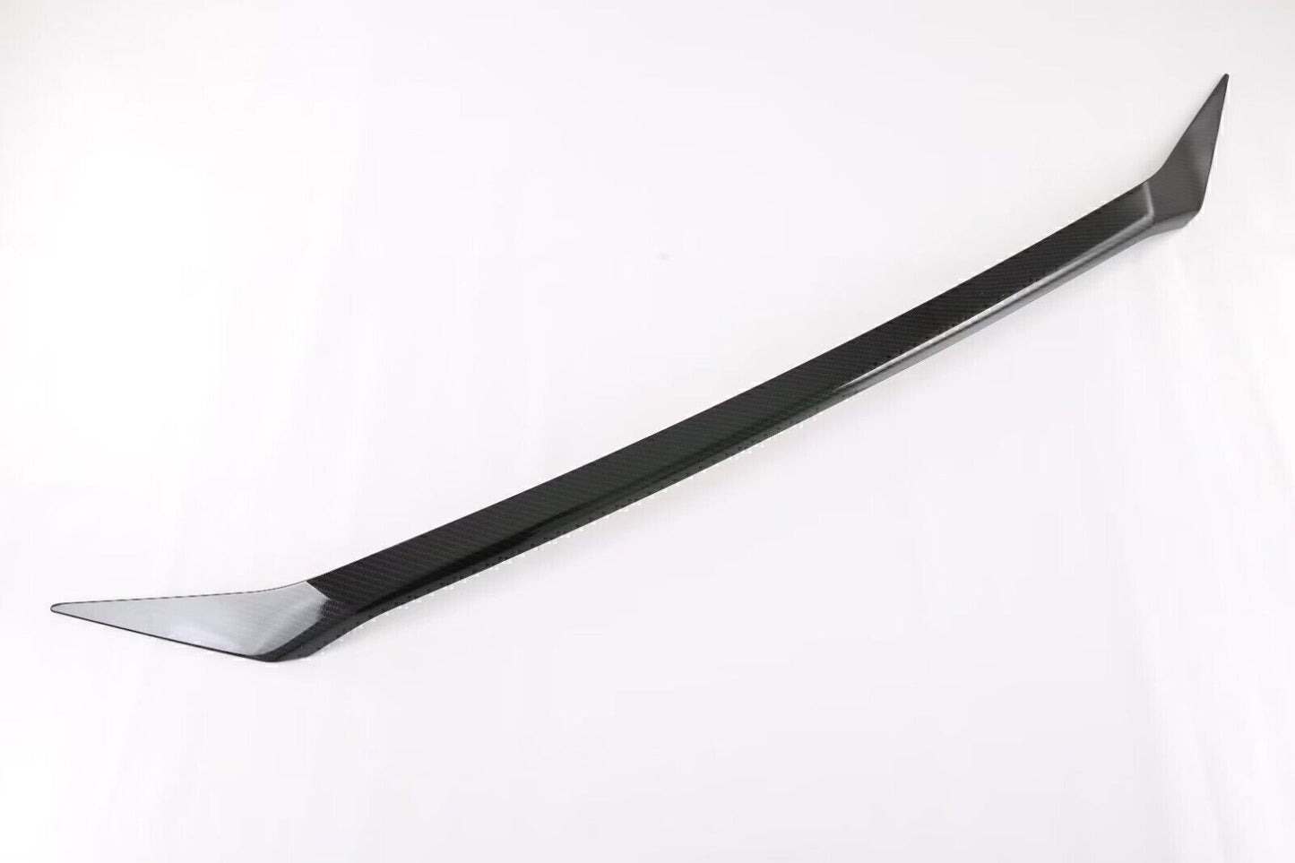 1P for Mazda CX-5 17-21 ABS Carbon Fiber Front Mesh Grille Upper Hood Strip Trim