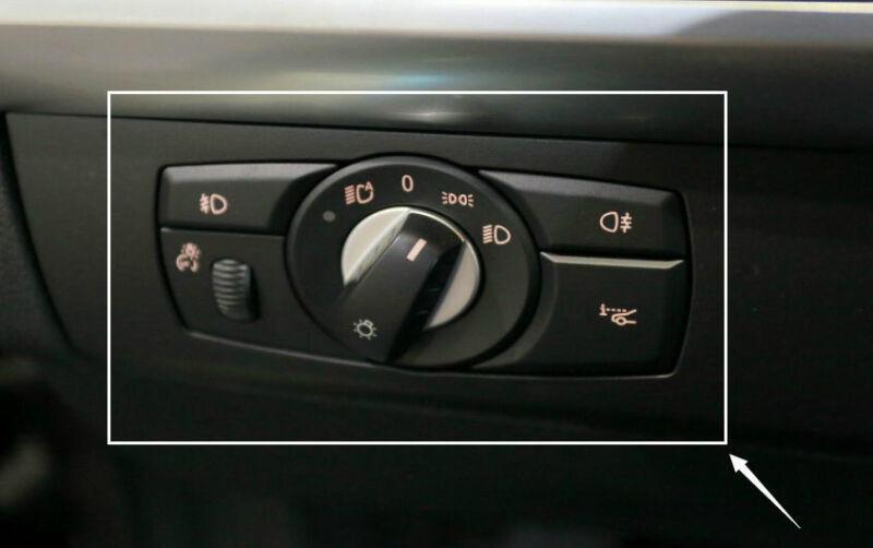 for BMW X5 X6 E70 E71 2008-2013 Blue Steel Function Control Button Frame Trim