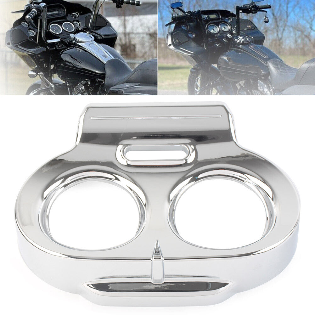 Gauge Cover Nacelle Housing Fairing for Harley Road Glide FLTRX FLTRU Chrome