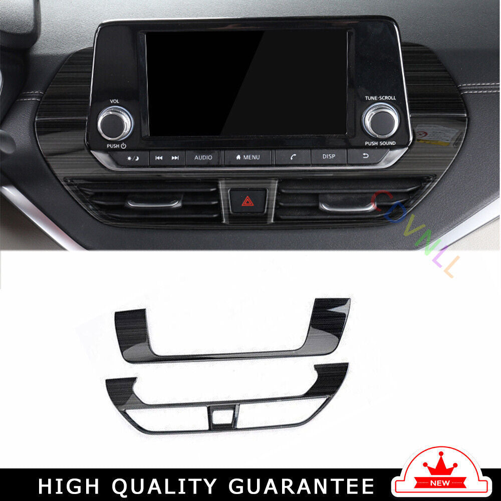 Middle Air Outlet Vent Cover Trim Fit for Nissan Altima 2019-2022 Black Titanium