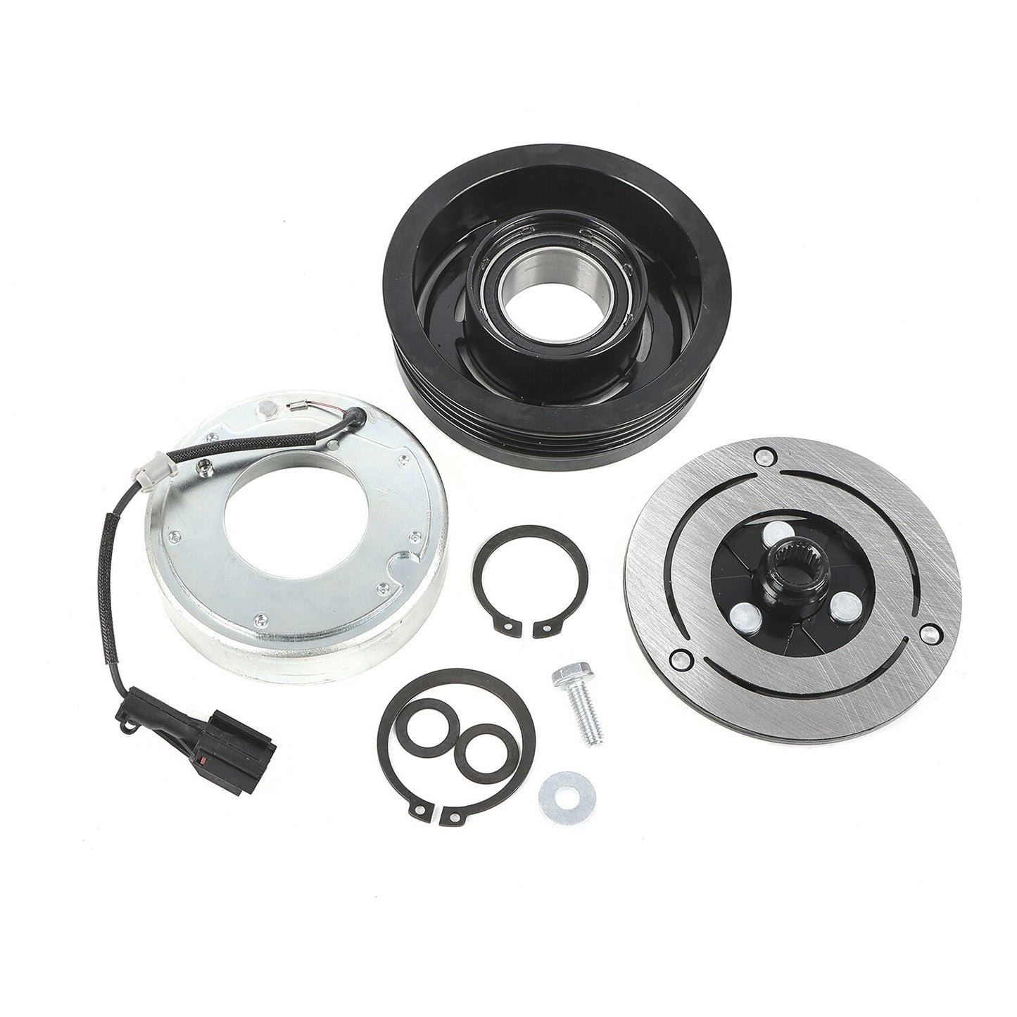 AC Compressor Clutch Kit For: 2008-2014 for Subaru Impreza 2.5L Coil Pulley Hub