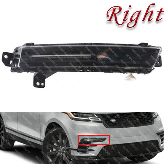 The black fog light on the right front bumper is suitable for 2018-2020 for Range Rover Velar.