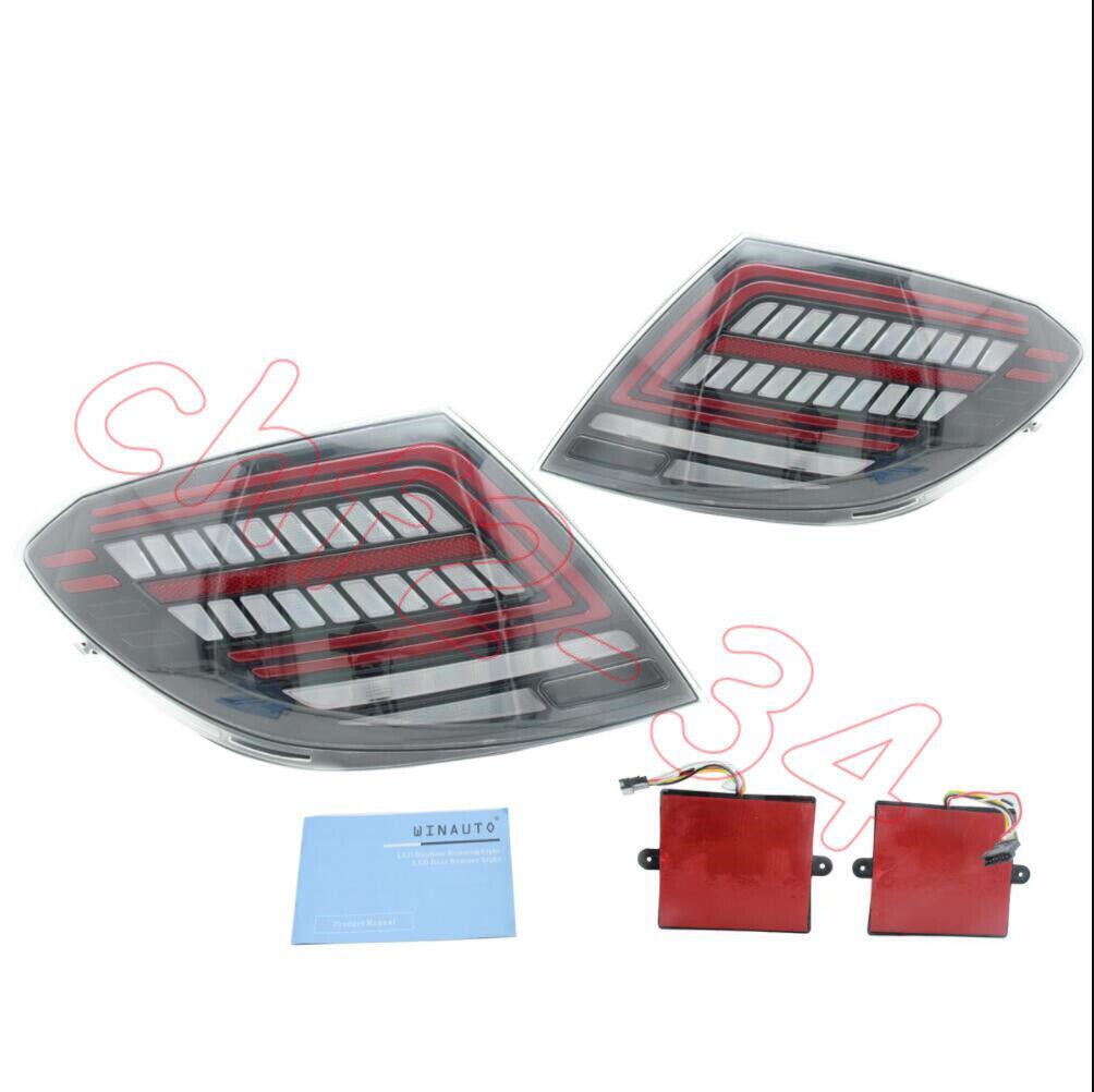 Fit for Benz W204 C300 C250 C63 2007-2014 transparent LED Rear Tail Lights 2PCS