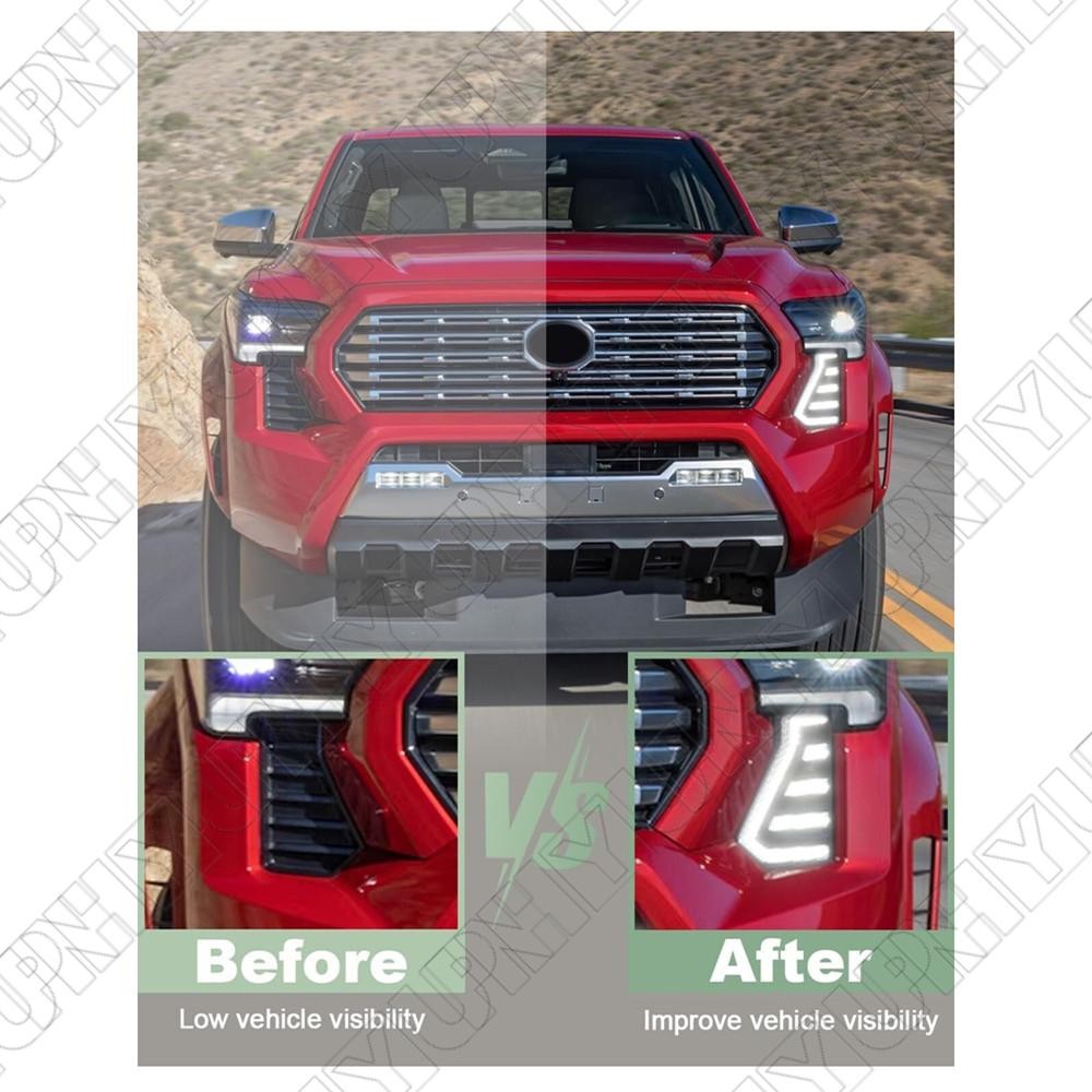 LED Fog Lamp DRL Daytime Running Light + Turn Signal for Toyota Tacoma 2024-2025