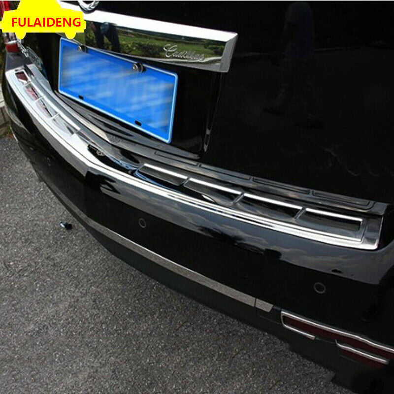 for Cadillac SRX 2010-16 Rear Bumper Protector Door Sill Scuff Plate Cover Steel