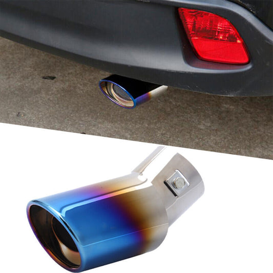 1PCS BlueSilver Rear Exhaust Muffler Tip End Pipe for Toyota Highlander 14-2019