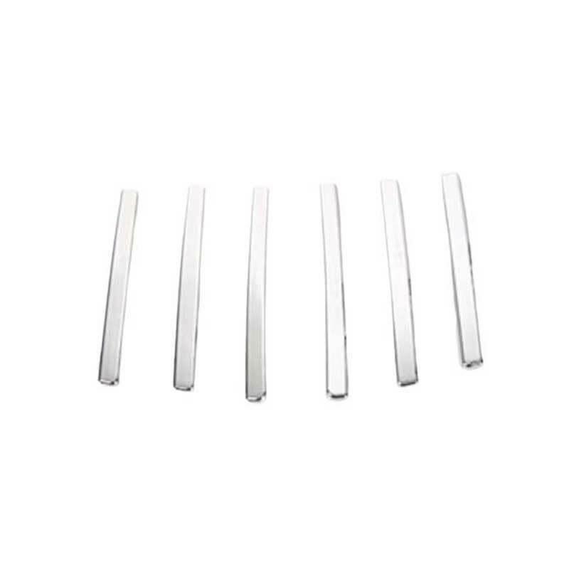 for Ford for Mustang 2015-2022 Paint Silver Exterior Tail Light Lamp Strip Trim 6PCS