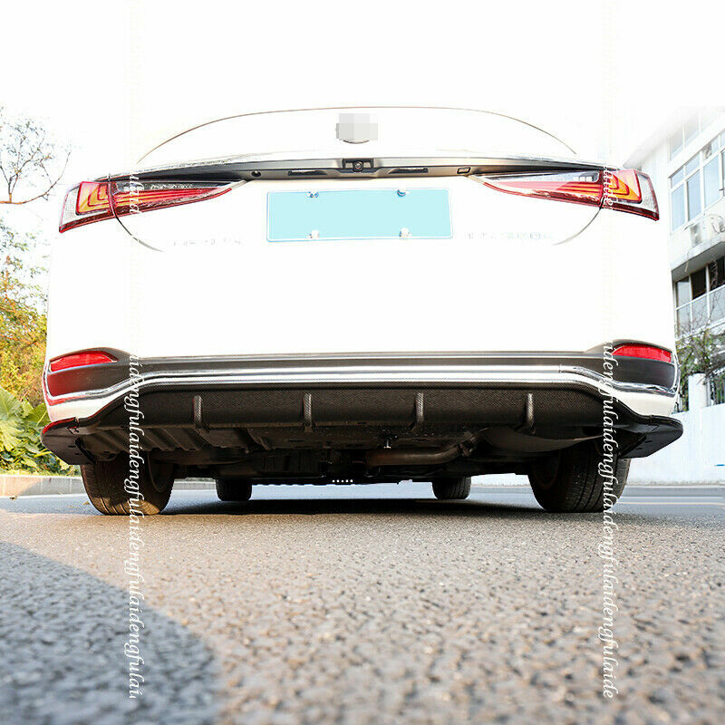 for Lexus ES350/300H 2019-2022 Black Rear Bumper Spoiler Lip Diffuser Guard Trim