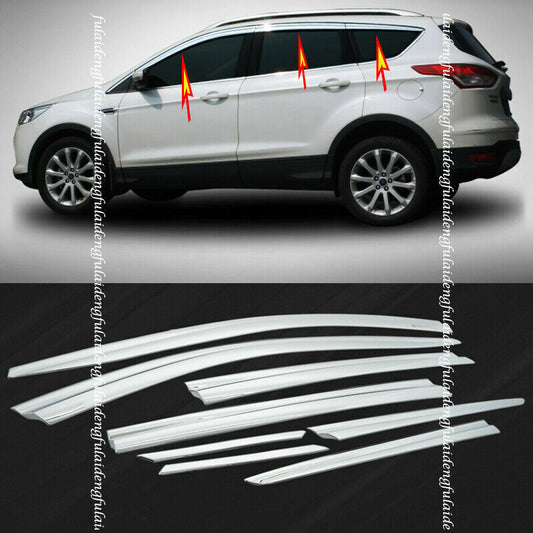 for Ford Escape 2013-19 silver Window Visor Vent Sun Shade Rain Guard Door Visor