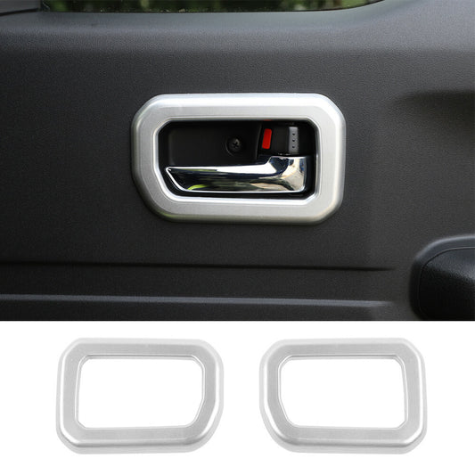 Silver ABS Interior Door Handle Bowl Trim for Suzuki for Jimny 2019-2022 Accessories