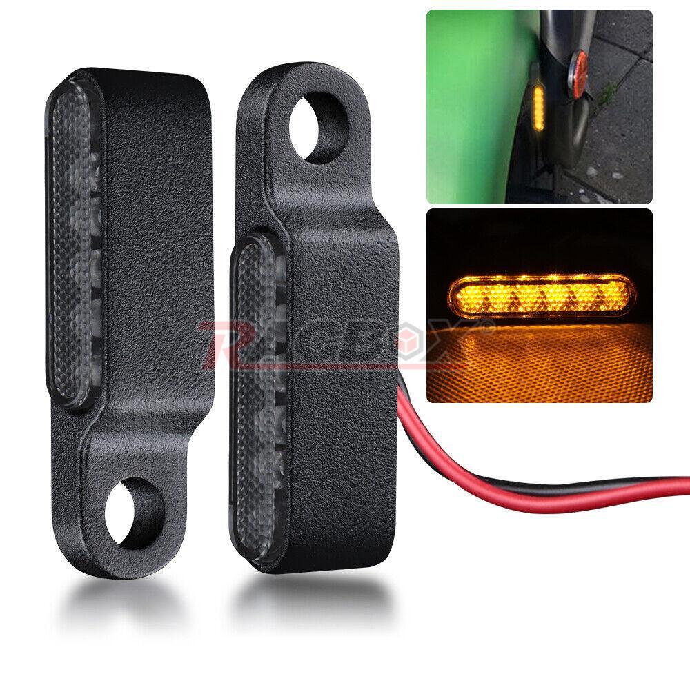 2Pcs Motorcycle Motorbike Turn Signal Light Indicators Lamp Amber for Mini LED New